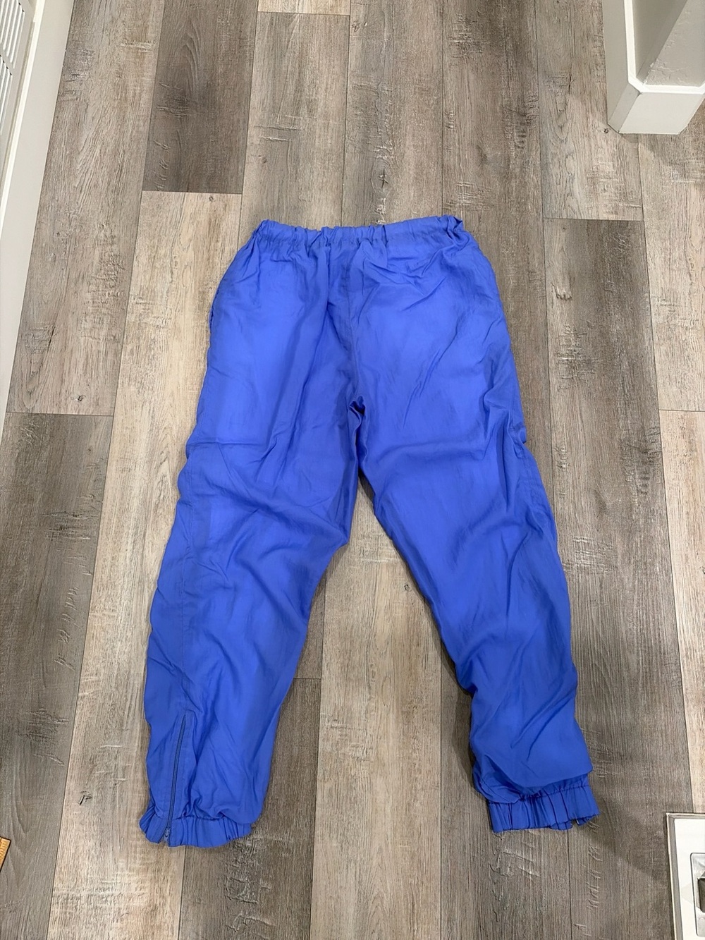 Vintage Line-Up Blue Nylon Windbreaker Jogger Pants Size M